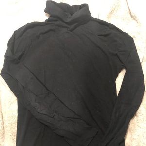 J crew tissue turtle neck in black